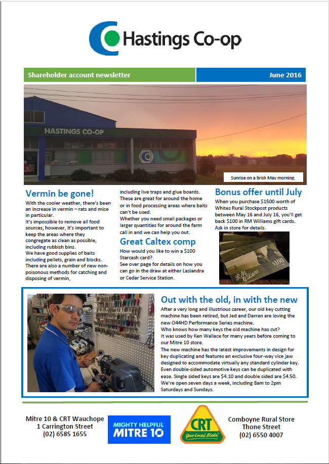June newsletter 2016
