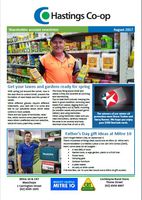 August 2017 newsletter