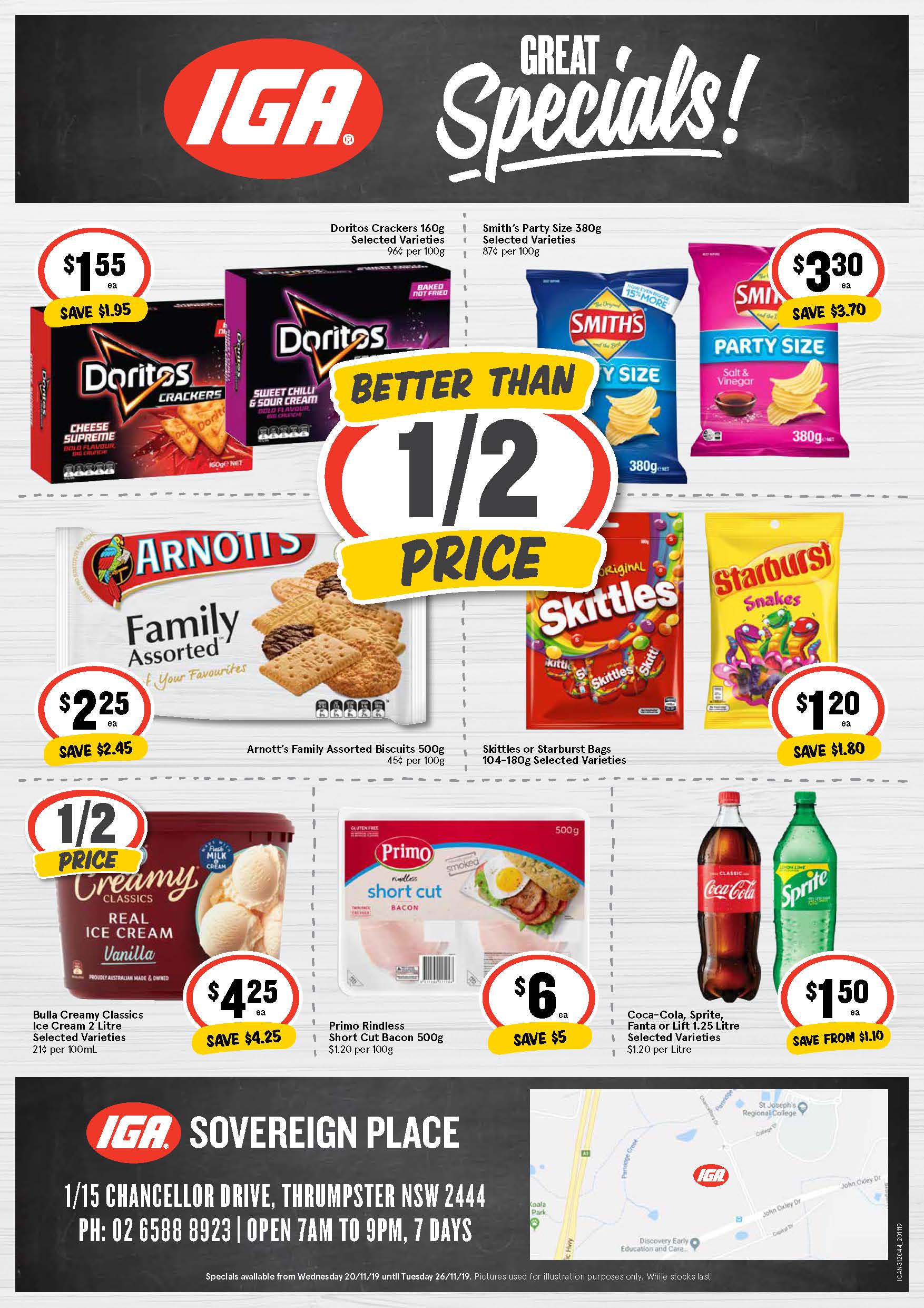 IGA grand opening specials 