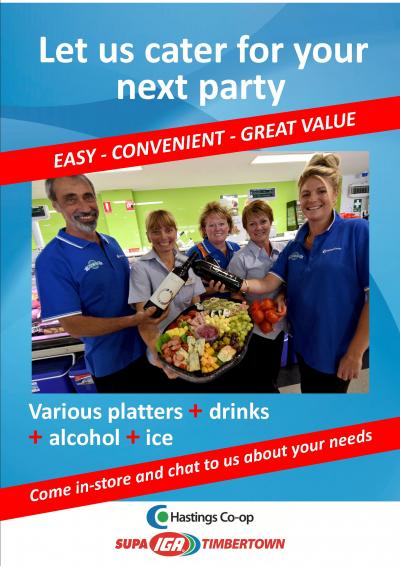 Timbertown IGA party catering