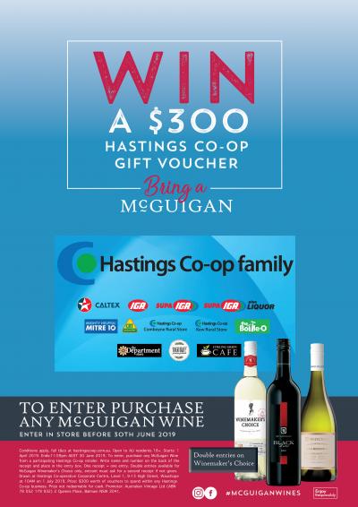 Promotional poster in all three liquor store