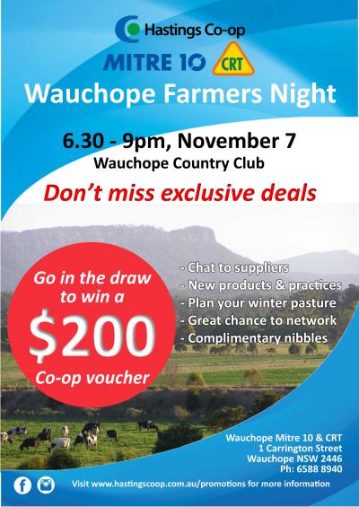 Wauchope Farmers Night