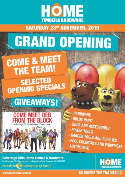 Home Timber and Hardware grand opening