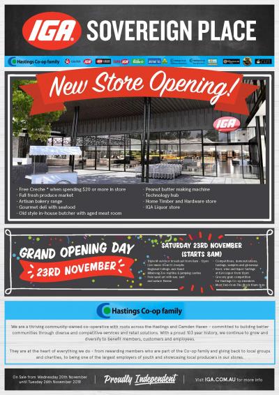 IGA Grand opening