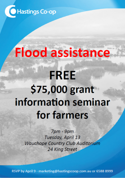 Flood assistance poster