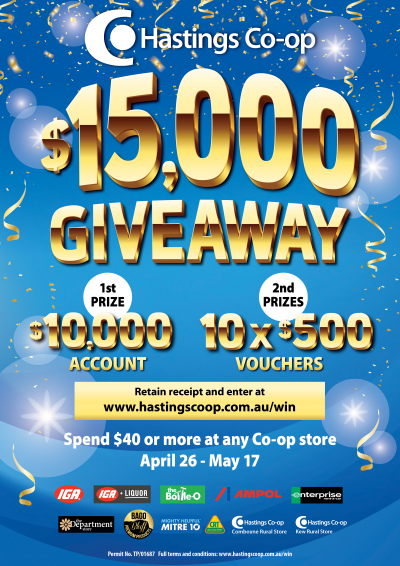$15,000 major giveaway