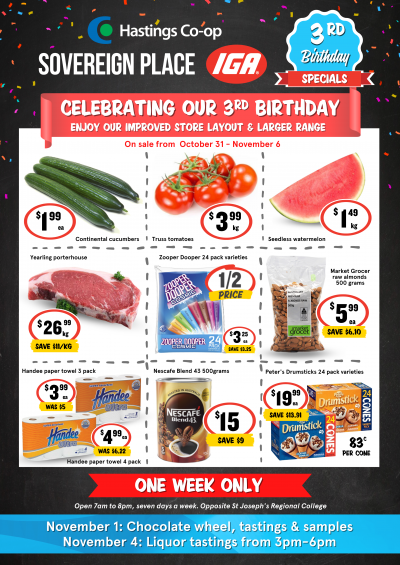 Sovereign Place IGA Birthday