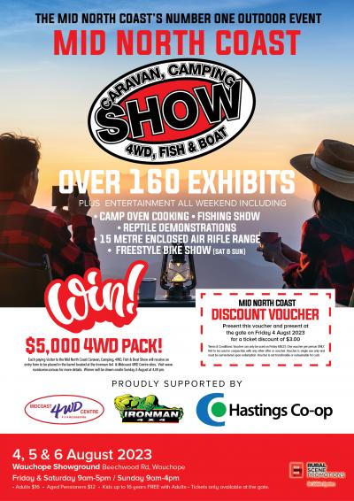 Mid North Coast Caravan, Camping, 4WD, Fish & Boat Show poster
