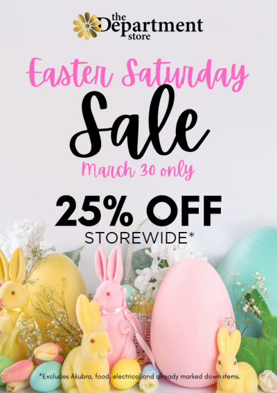DS Easter Saturday Sale flyer