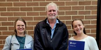 Tim with CSU students