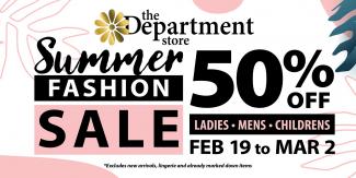 DS Summer Fashion Sale website banner