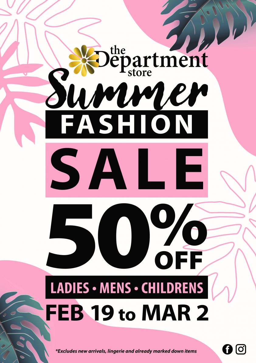 DS Summer fashion sale poster